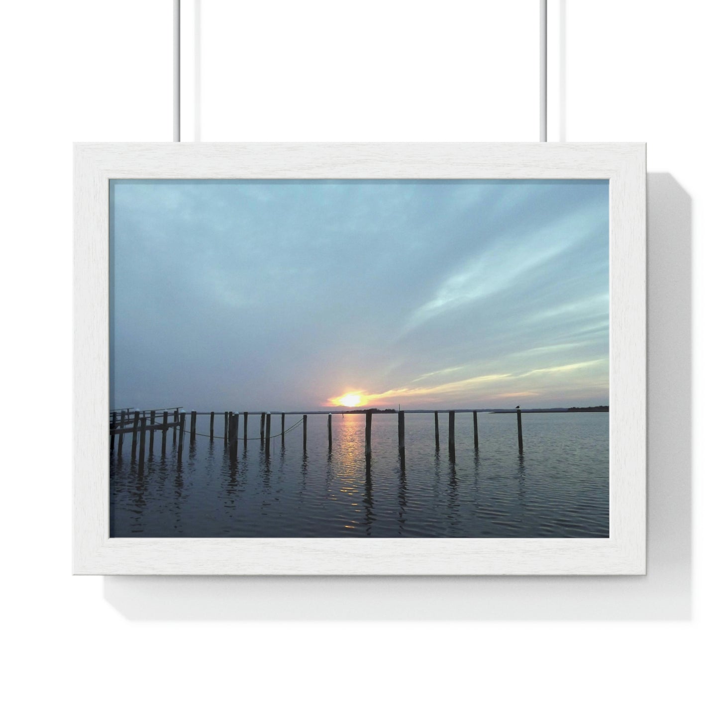 Sunset at Sunset Lake Framed Poster