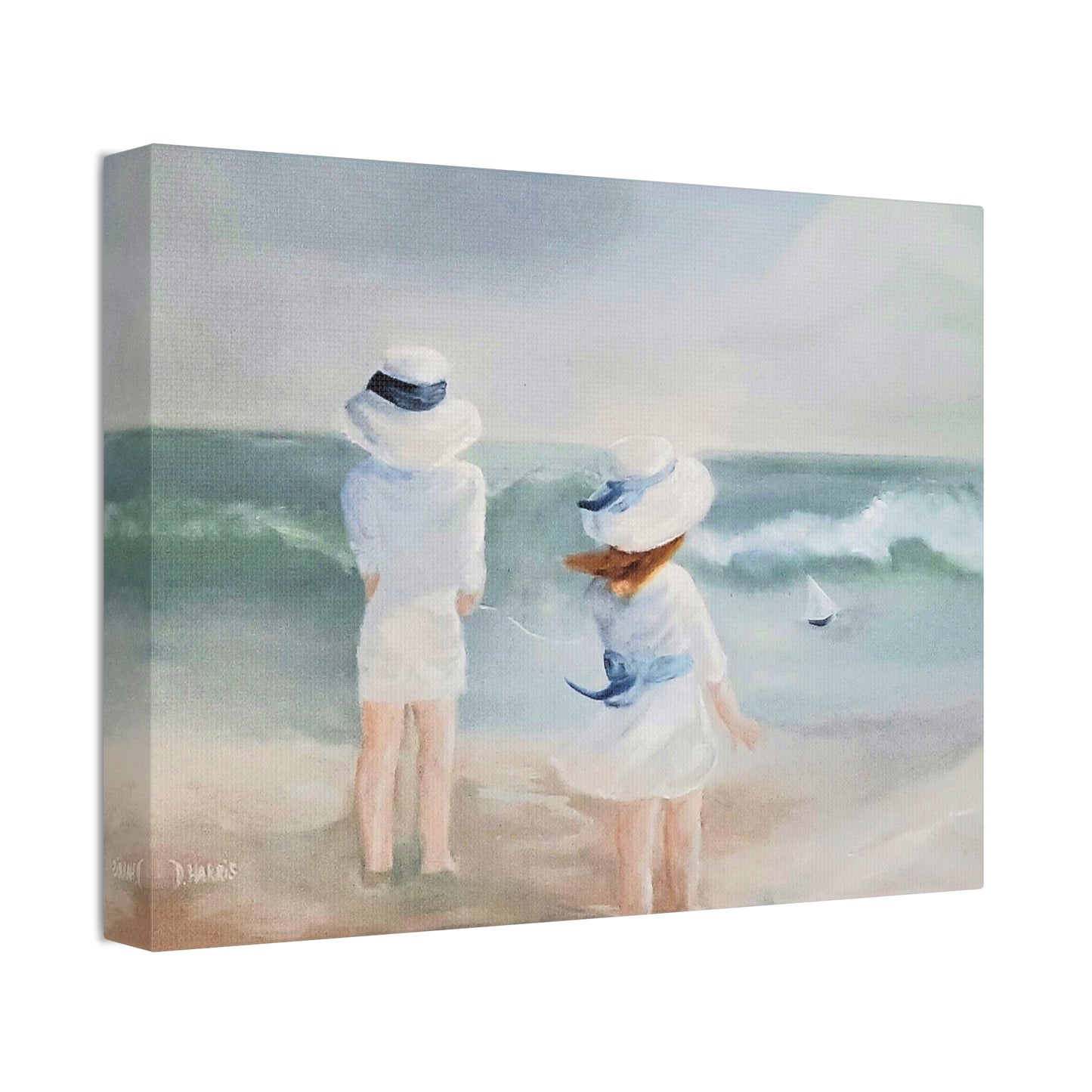 Dodie's Day at the Beach Canvas