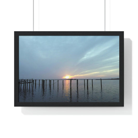 Sunset at Sunset Lake Framed Poster