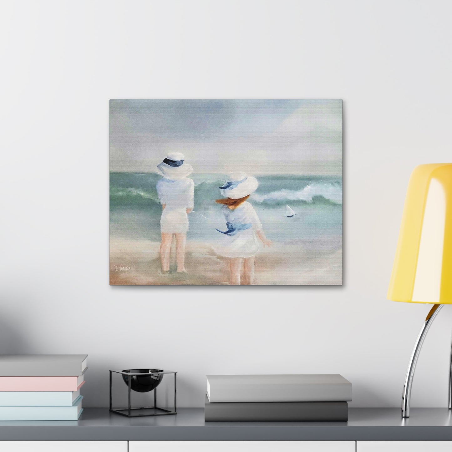 Dodie's Day at the Beach Canvas