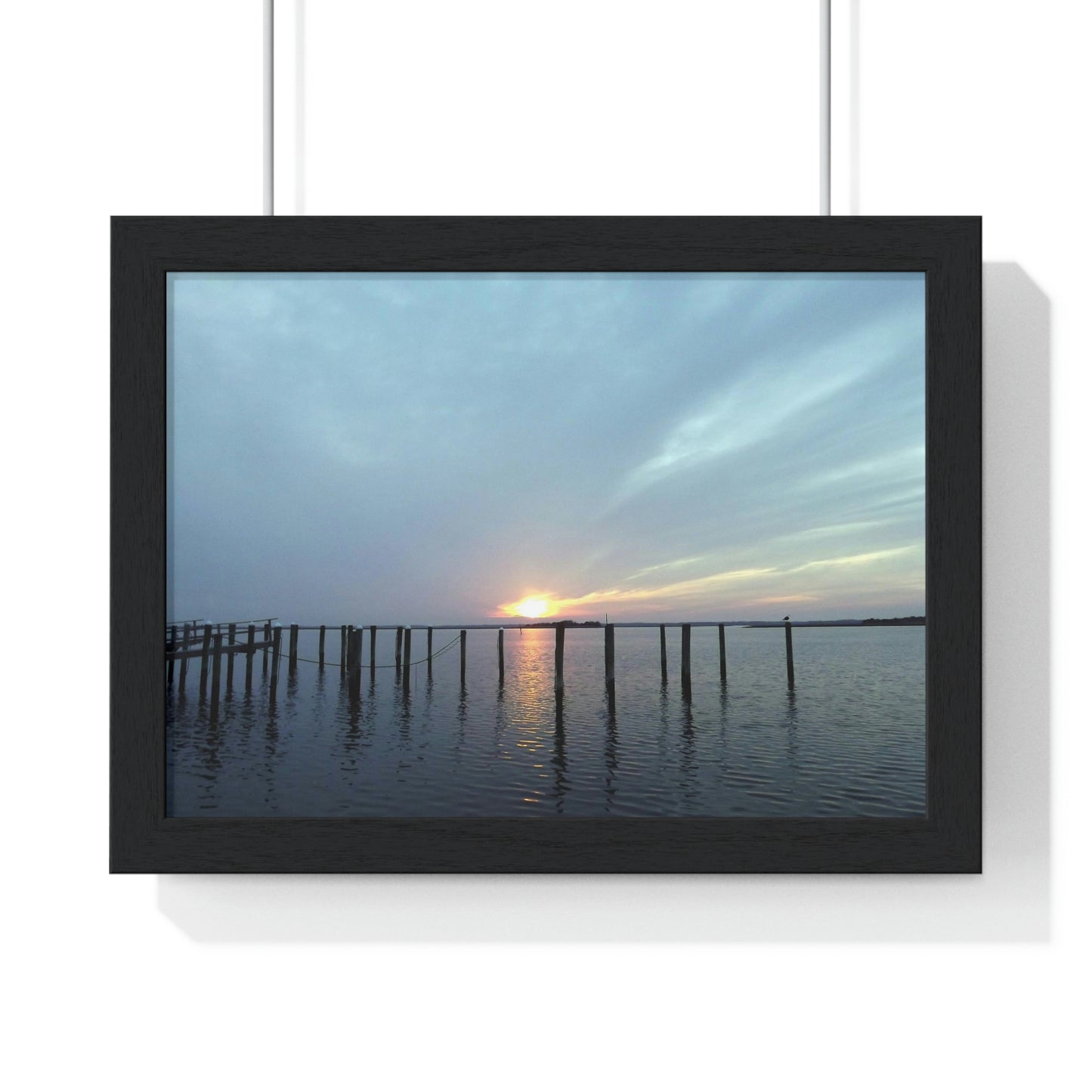 Sunset at Sunset Lake Framed Poster