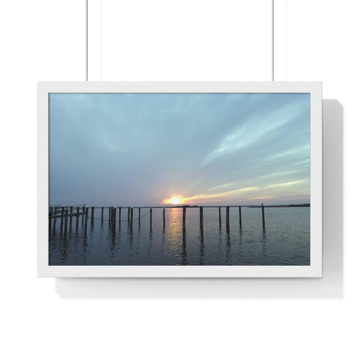 Sunset at Sunset Lake Framed Poster