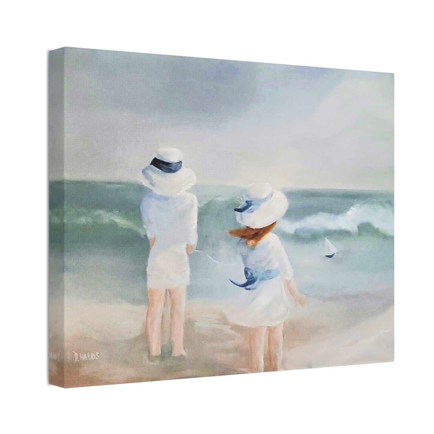 Dodie's Day at the Beach Canvas