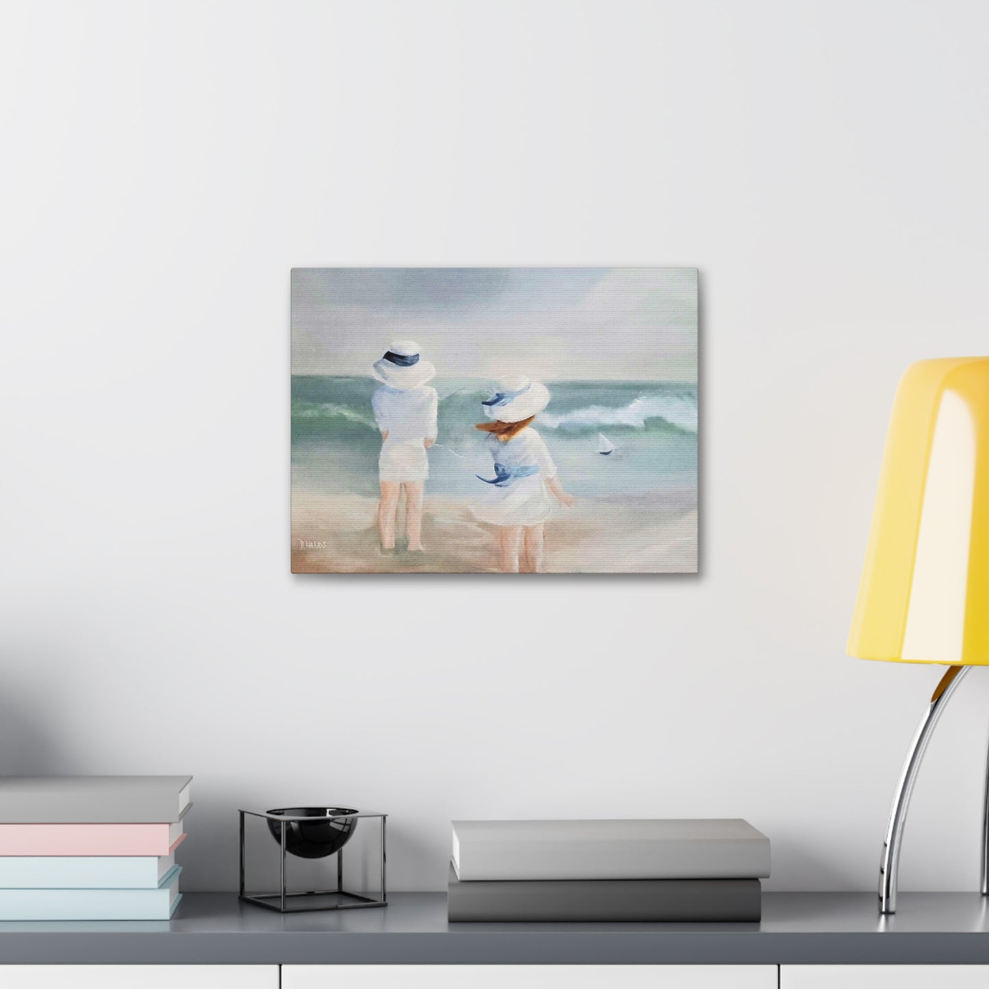 Dodie's Day at the Beach Canvas