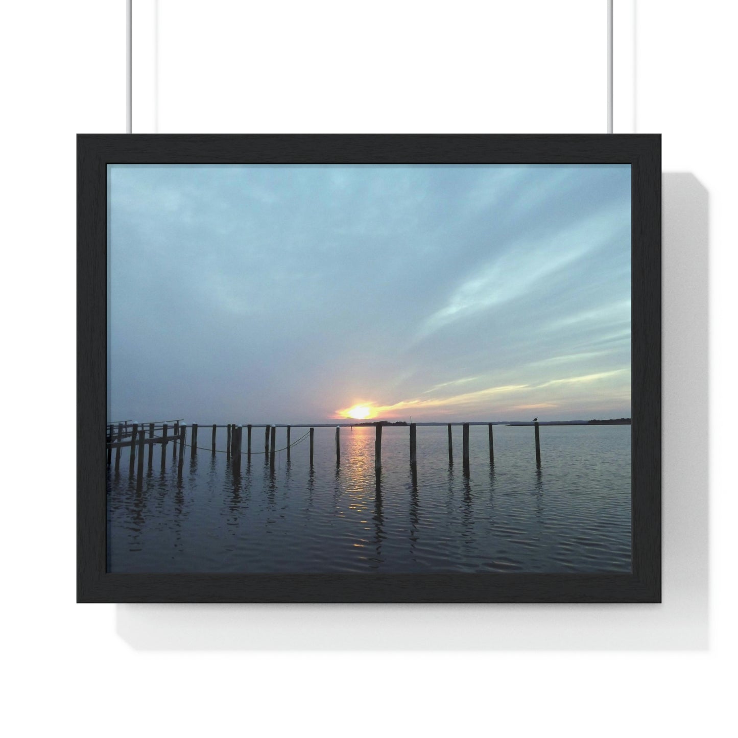 Sunset at Sunset Lake Framed Poster